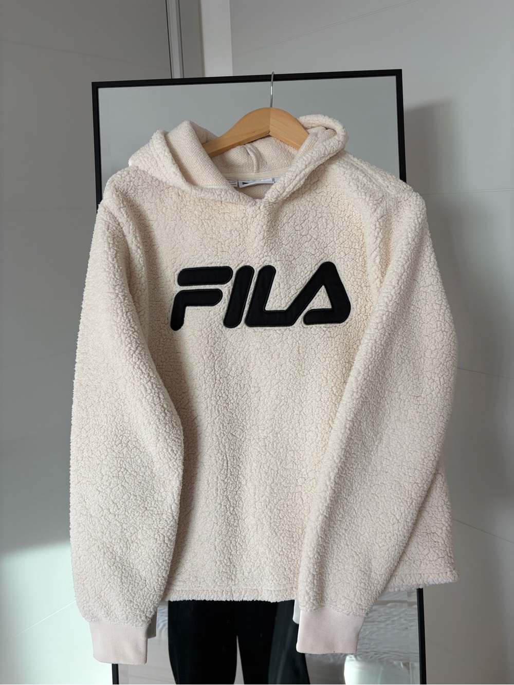 FILA Cream Sherpa Hoodie